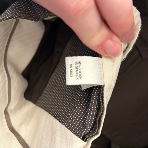 Banana Republic Martin Fit Dress Pants Women’s Size 4 Brown Micro Stripe Stretch - Picture 7 of 7